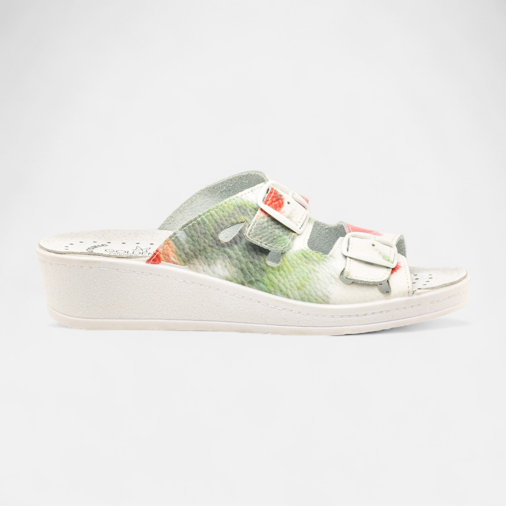 Chaussures confort paramédical Femme en cuir multicolore