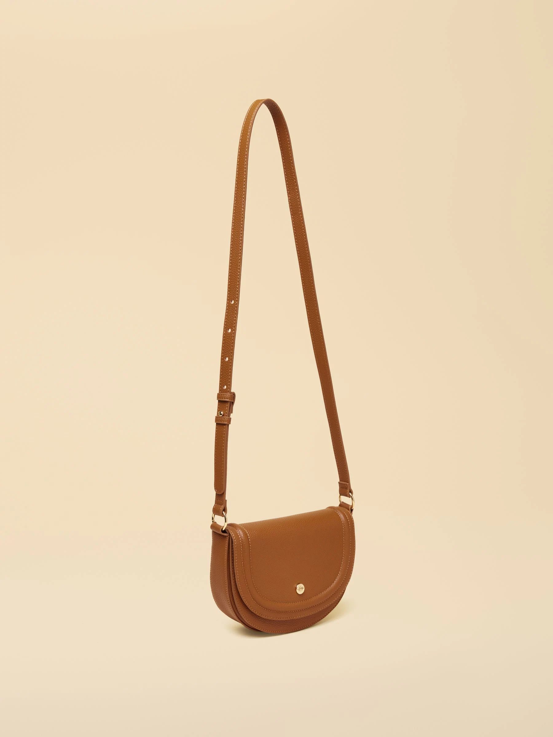 Lichtbruin - Joules Paloma crossbody met halve maan