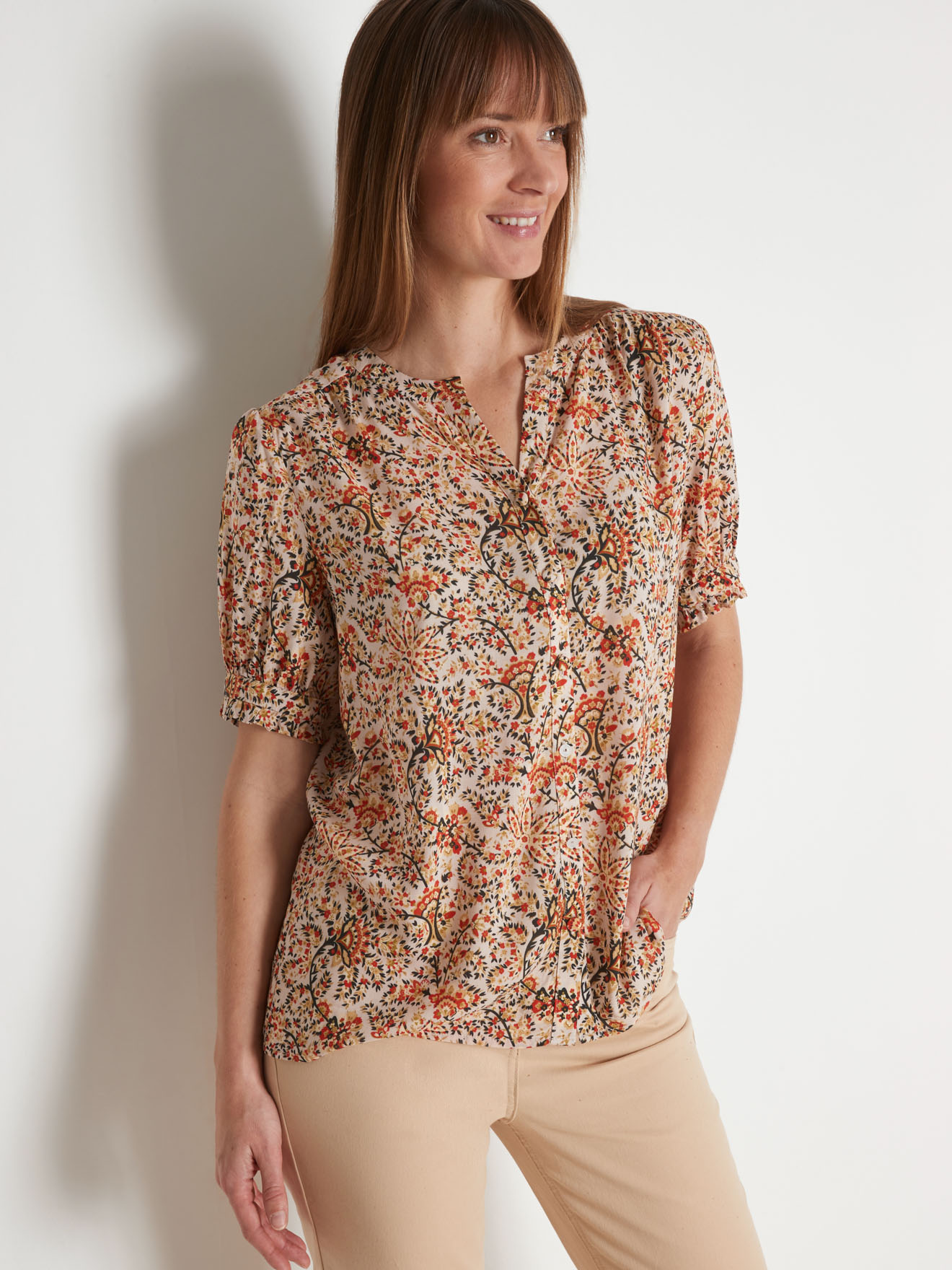 Blouse ample légère et satinée