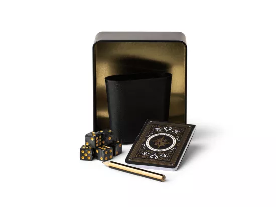 Jeu de dés Push your Luck Noir Gentlemen's Hardware
