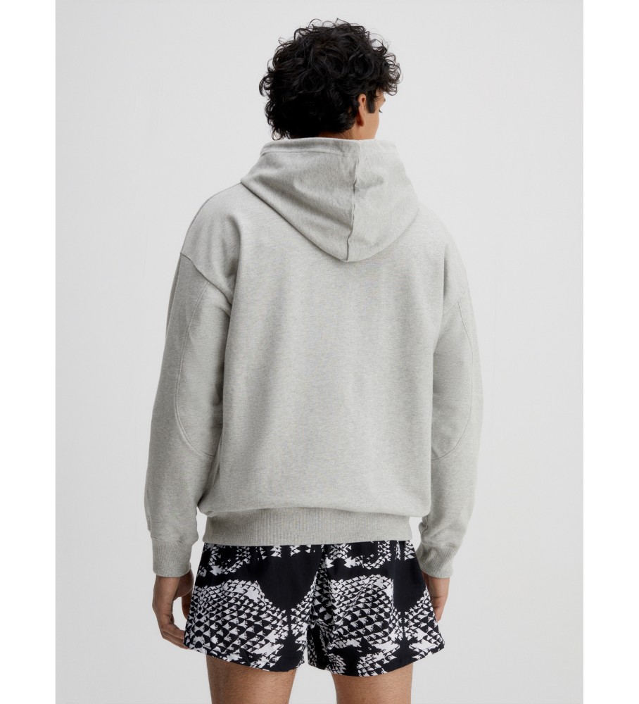 Moletom com capuz Calvin Klein CK96 cinza
