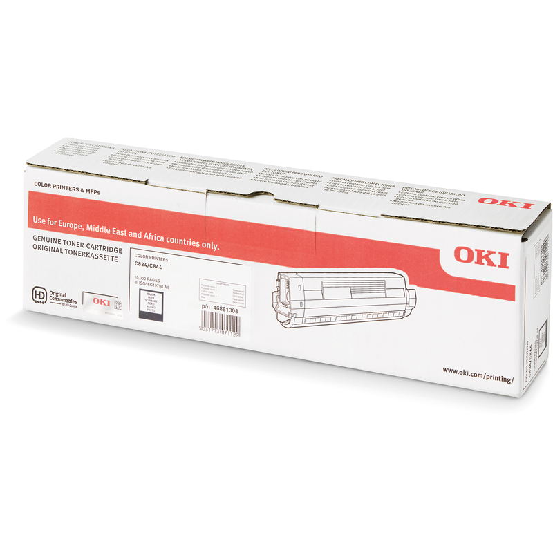OKI 46861308 Toner, schwarz
