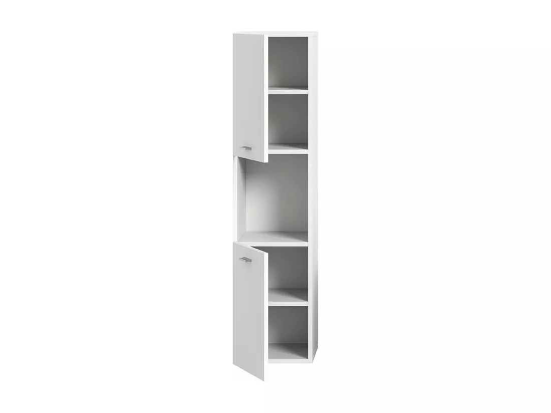 Boston - Colonne basse (L/H/P : 30x125x29 cm) en mélaminé blanc