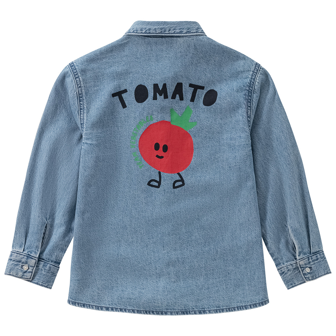 Jonas Nielsen Jungen Jeanshemd mit Rückenprint hellblau