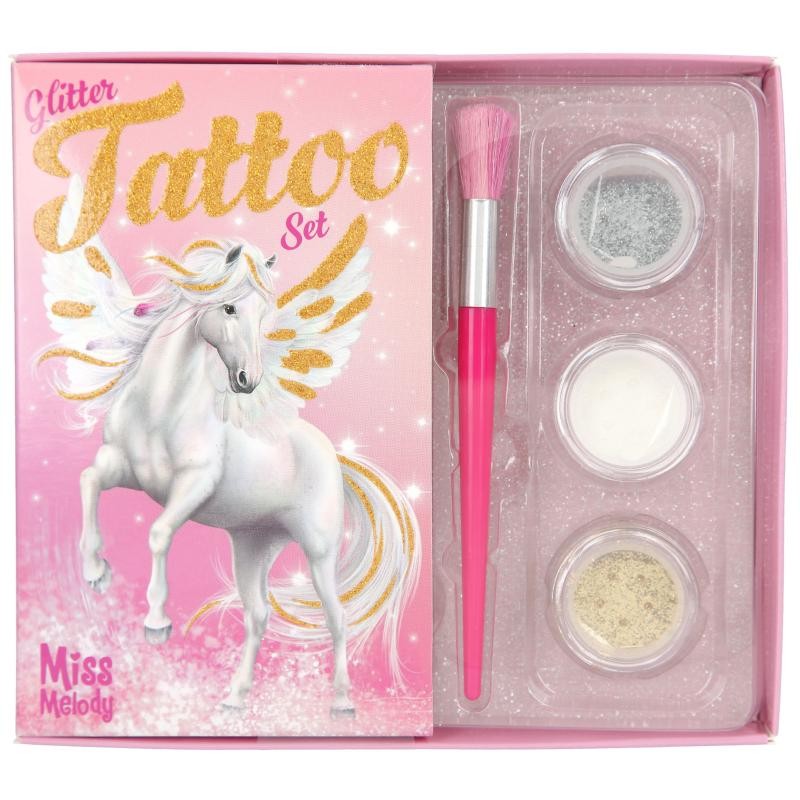 Miss Melody - Glitter Tattoo sæt