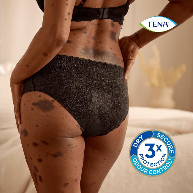 TENA Silhouette Plus Low Waist Wegwerp Broekjes Zwart L 10 stuks