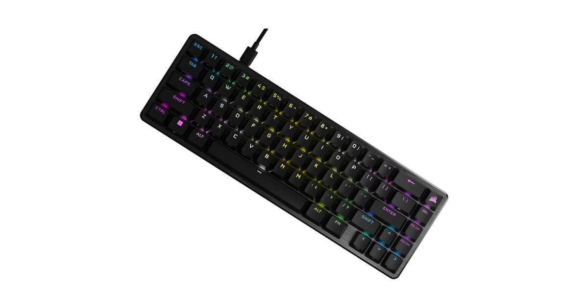 CorsairK65 PRO MINI, gaming toetsenbord  (Zwart, US lay-out, Corsair OPX, RGB leds, 65%, PBT double-shot)