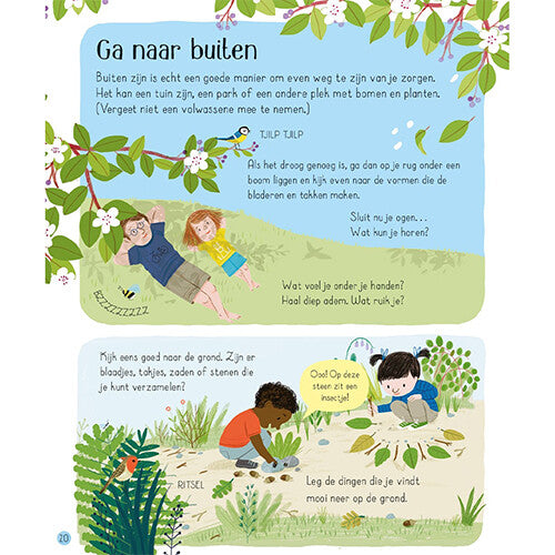 Uitgeverij usborne alles over piekeren en bang zijn