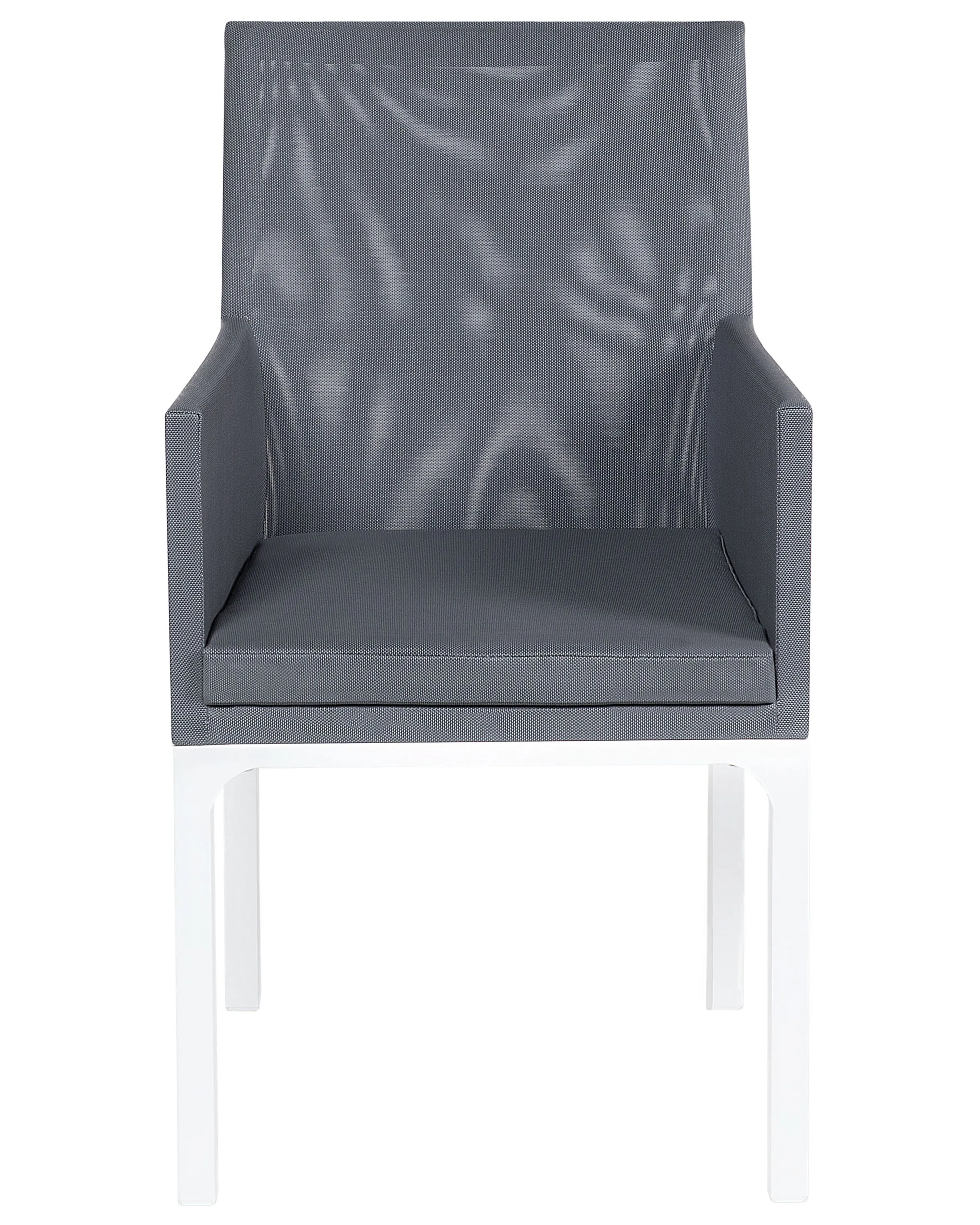 Set van 4 tuinstoelen BACOLI Stof Donkergrijs