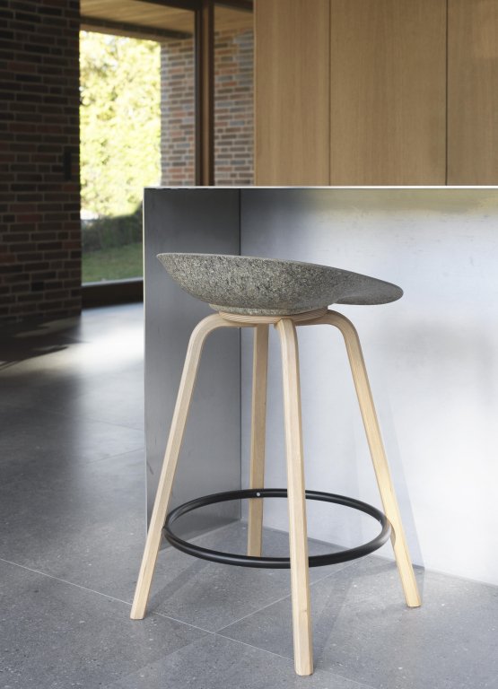 Normann Copenhagen Mat barkruk 65 cm beuken Cream/Hemp