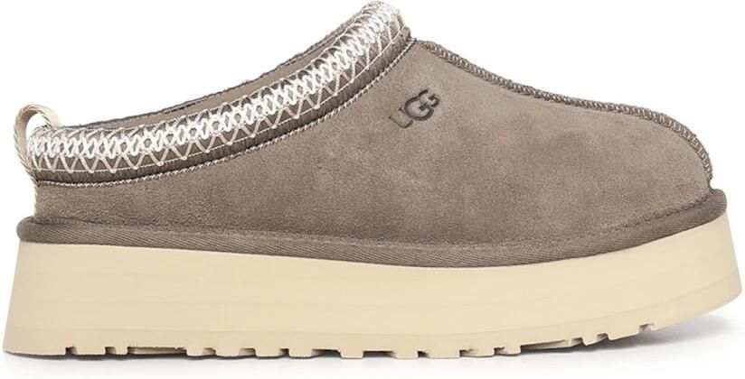 UGG Tazz II groenachtig bruin leren klompen