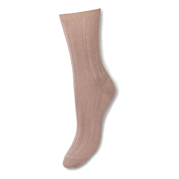 Becksöndergaard Chaussettes Drake Glitter | Mauve