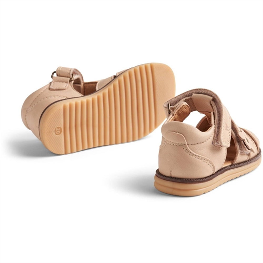 Sandal Closed Toe Sky Flower Beige Rose