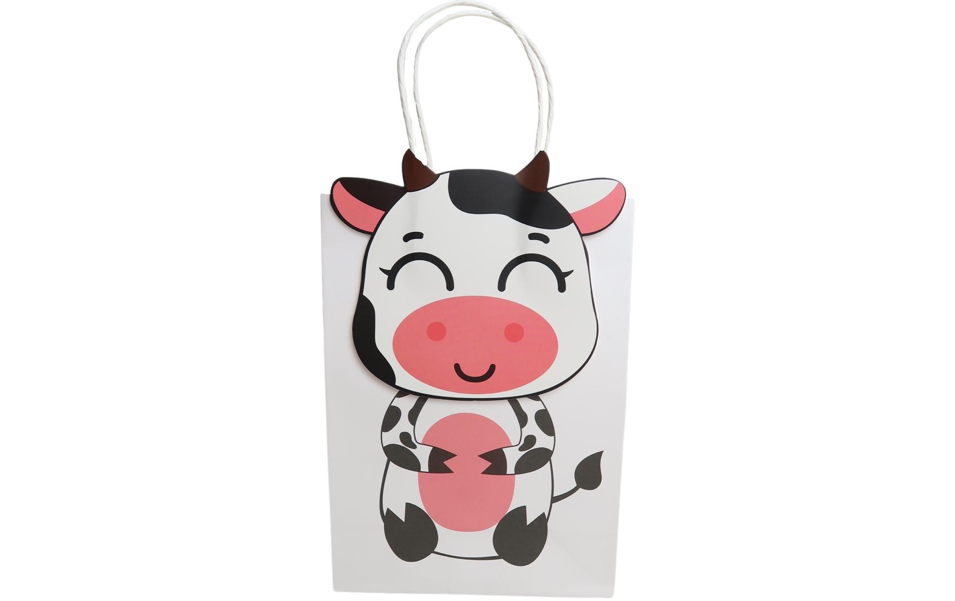 Geschenktasche 6 Stück, TierePapiertüten Set