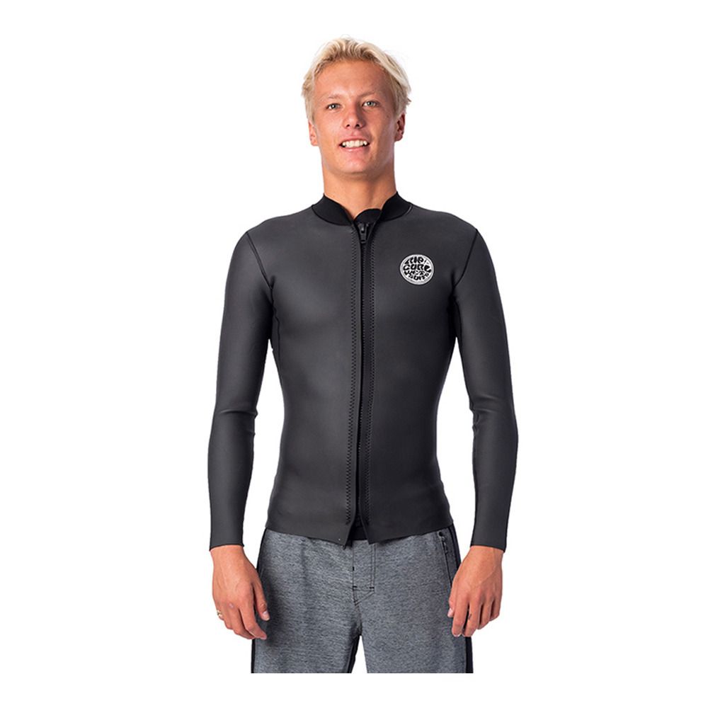 Rip Curl DAWN PATROL FZ - Top néoprène 1.5mm Homme black