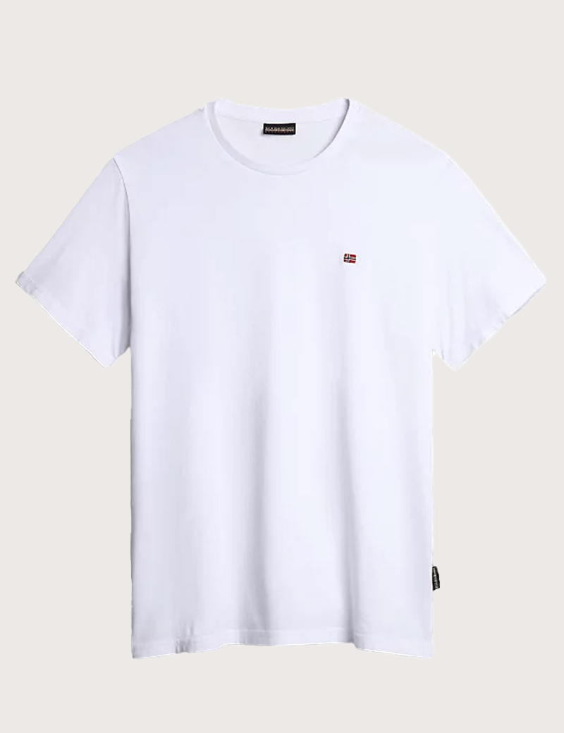 NAPAPIJRI T-SHIRT LOGO NAPA CŒUR BLANC