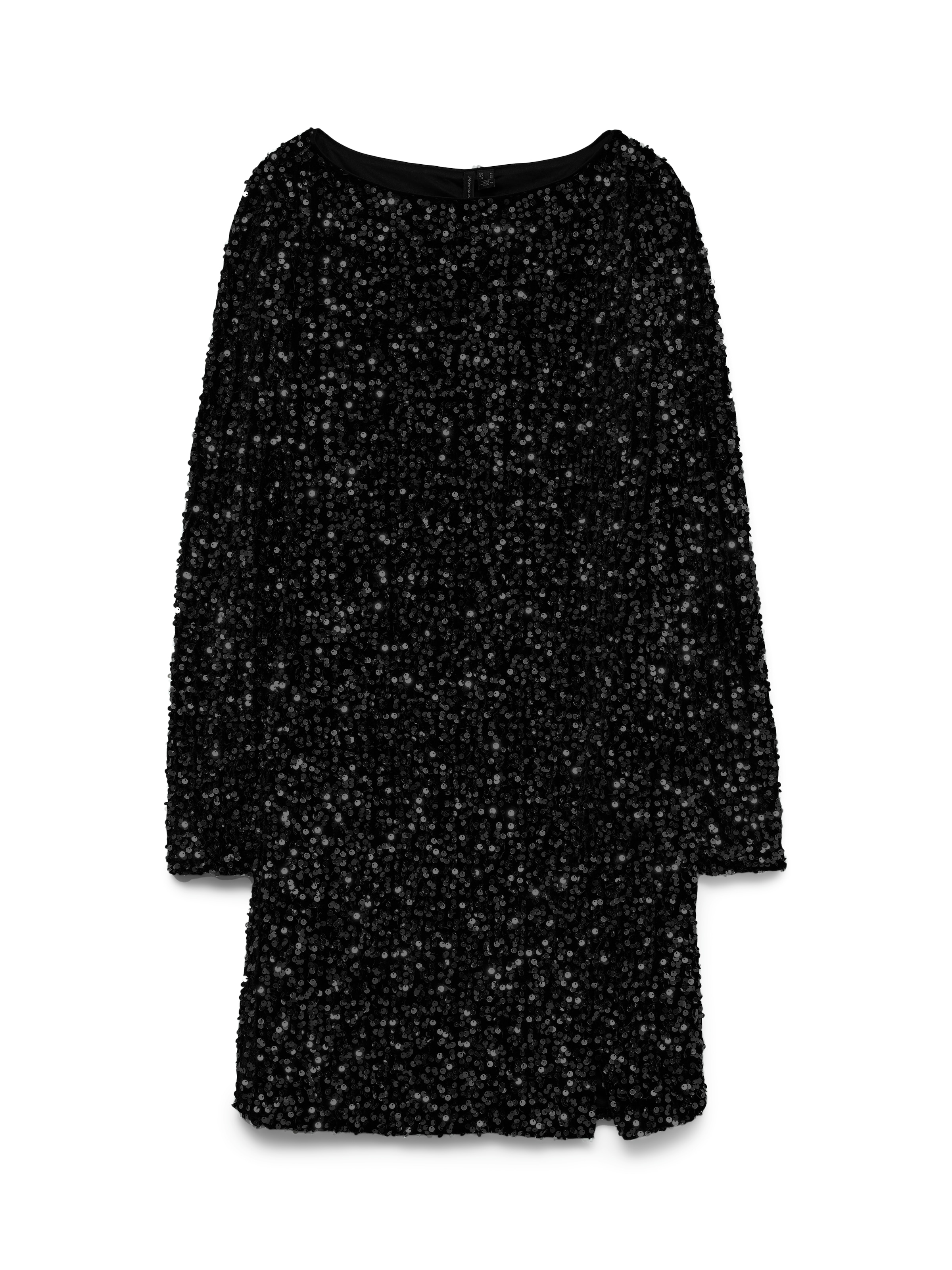 Vero Moda Midikleid »VMBELLA LS SHORT SQ DRESS JRS GA« Partykleid, festlich, mit Pailletten