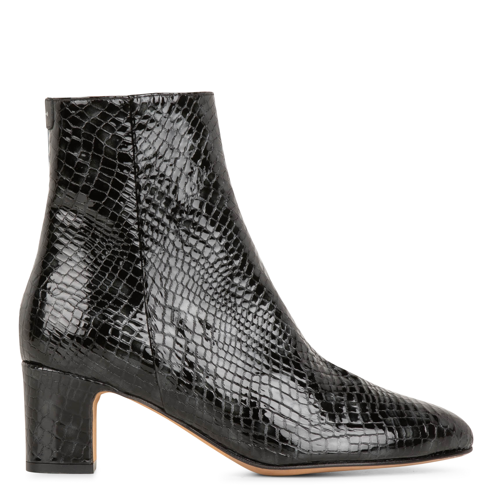 LISE - Bottines en cuir embossées python | Multicolore