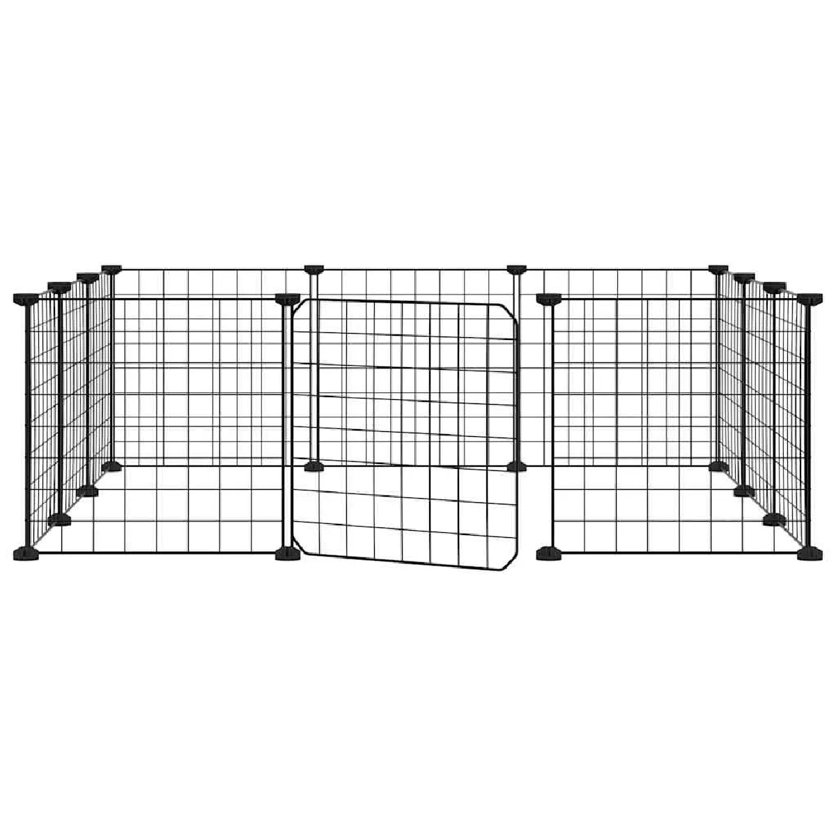 vidaXL Cage pour animaux 12 panneaux