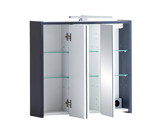 Spiegelschrank »Lovis«, nachtblau, 65 cm