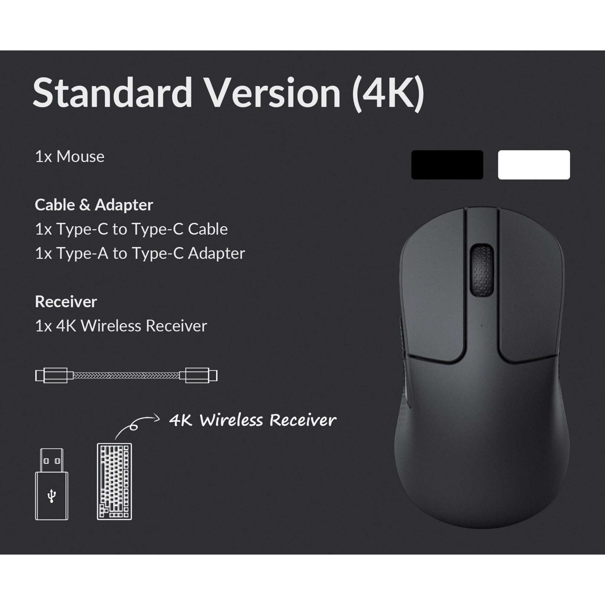 Keychron Gaming-Maus M3 Mini Wireless 4K-Version