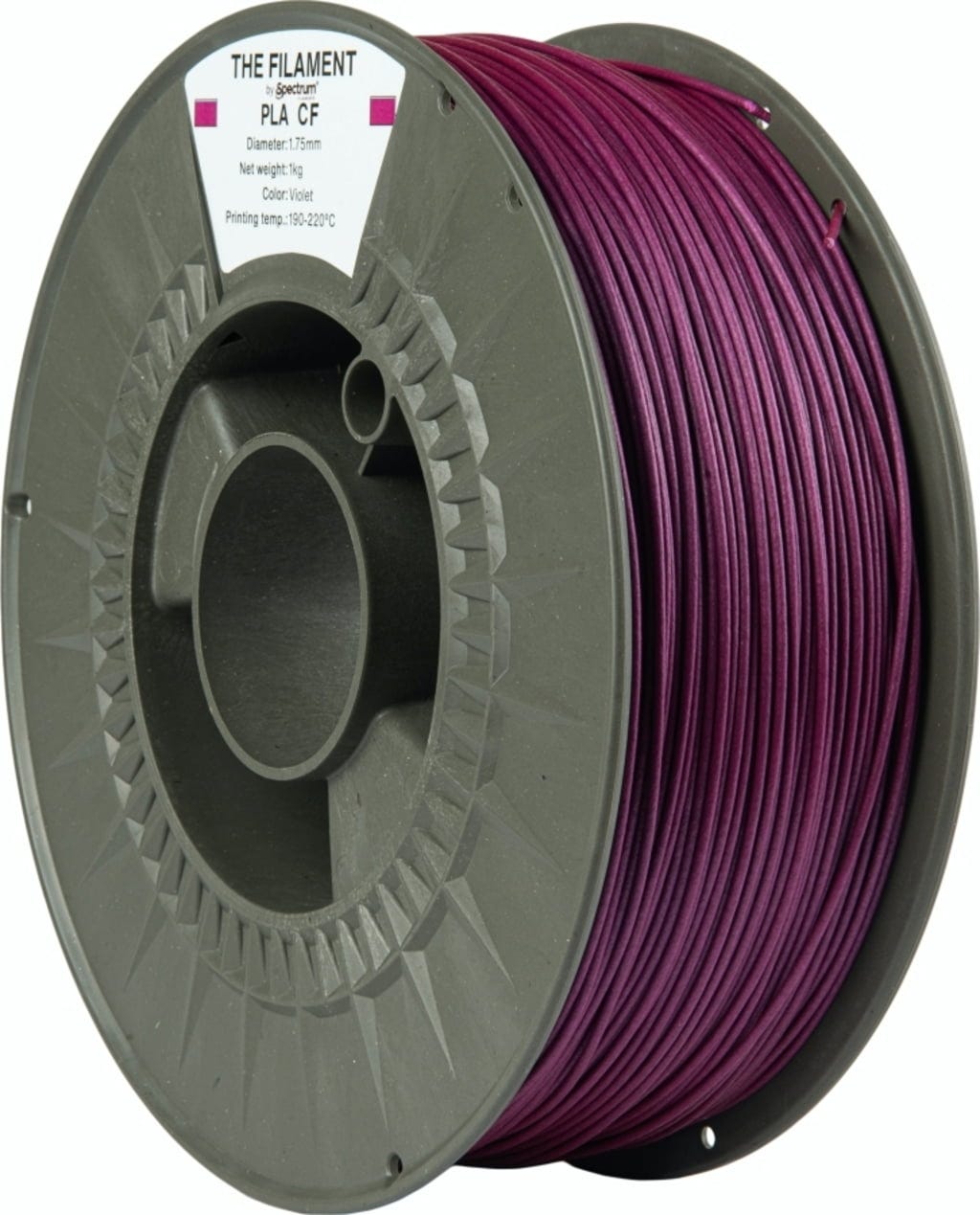 The Filament  PLA CF Violet, 1,75 mm / 1000 g    Kohlefaserverstärktes PLA in Violet