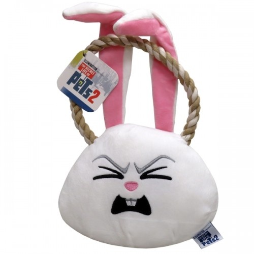 Brinquedo de pelúcia Bola de Neve com Corda para Cães, Multicolorido