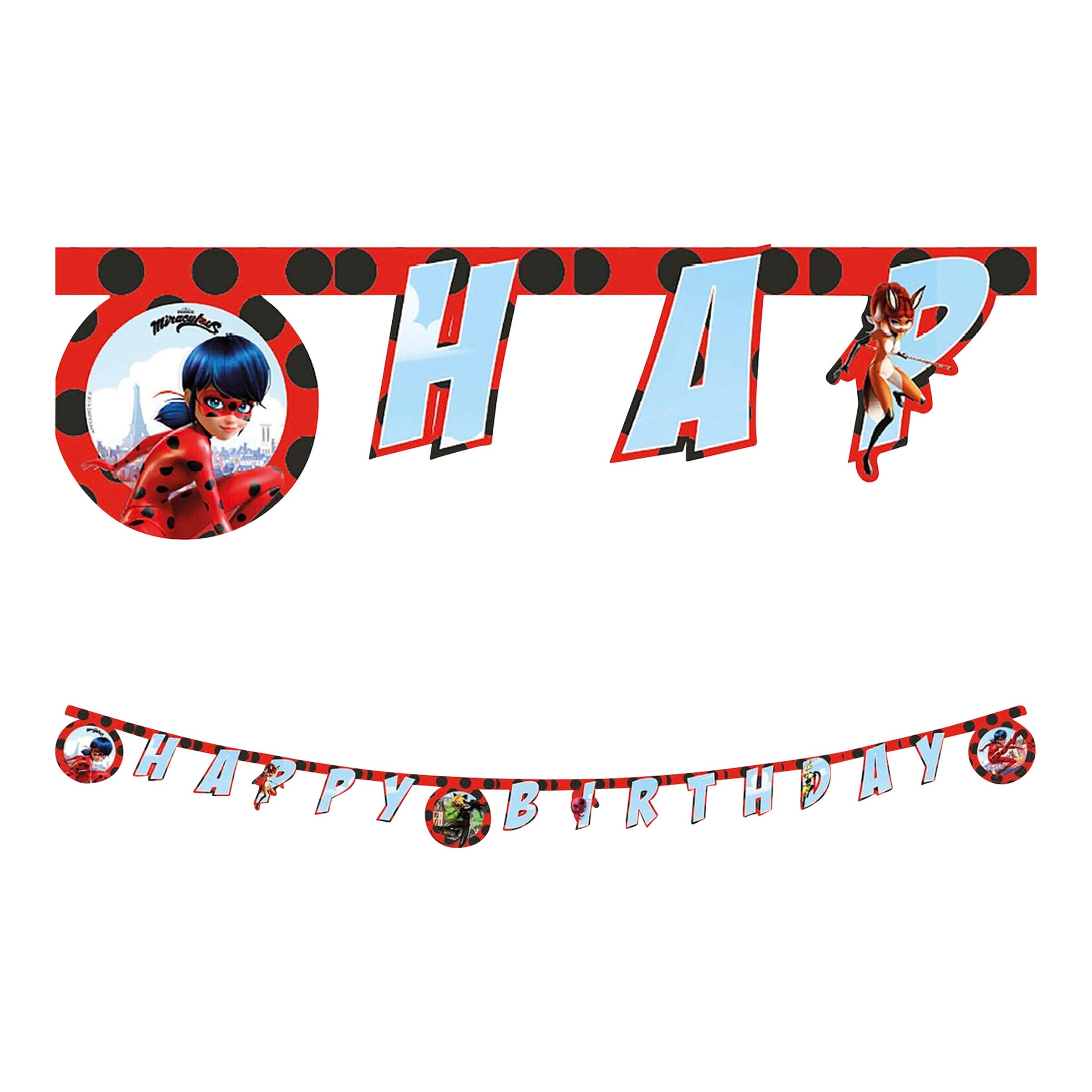 Partystrolche Partyset Miraculous Ladybug 49 tlg.