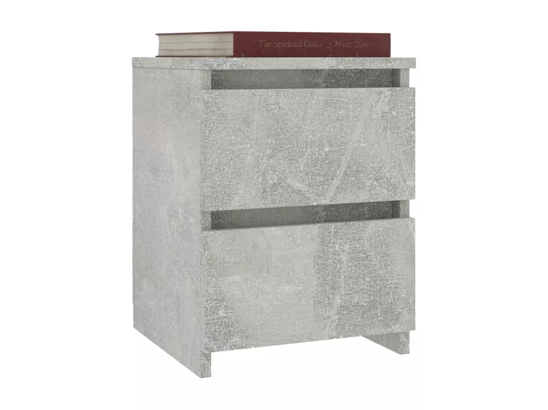 Table de chevet Gris béton 30 x 30 x 40 cm Aggloméré