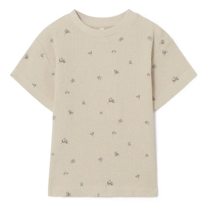 garbo&friends T-Shirt Gaufré Fleuri | Ecru