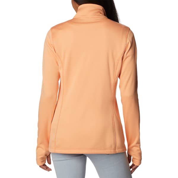 Veste polaire randonnée COLUMBIA W PARK VIEW™ GRID FLEECE FULL ZIP PEACH HEATHER
