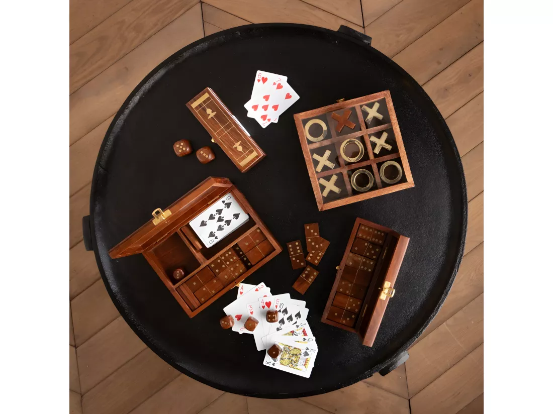 Boite en bois Tic Tac Toe