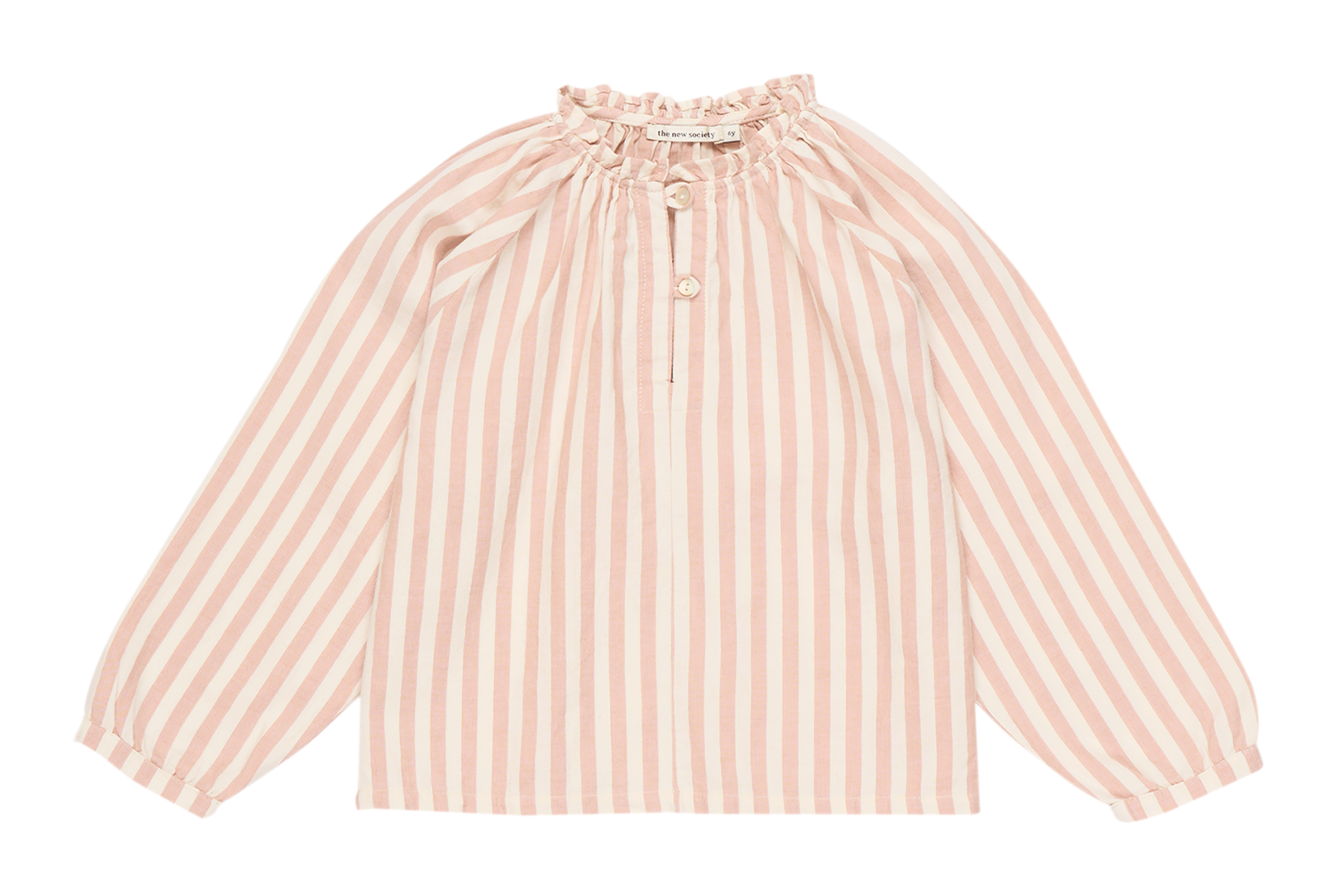 AMBRA - Top à rayures en coton mélangé | Rose