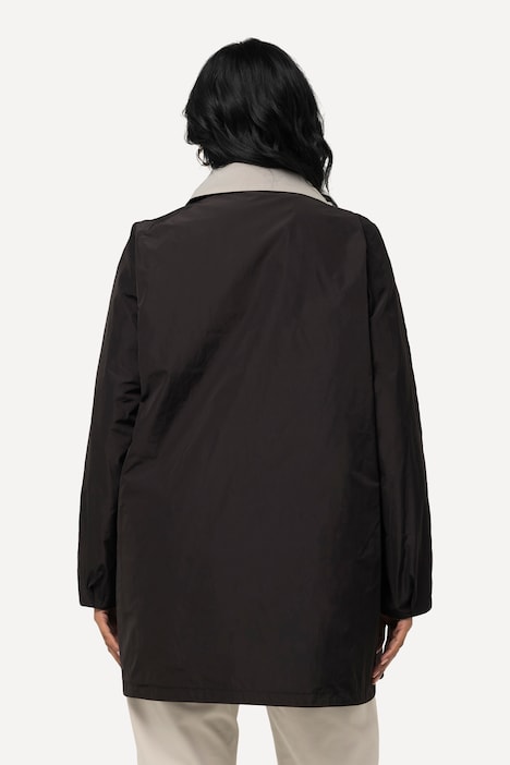 Wendejacke, A-Linie, Stehkragen, Taschen