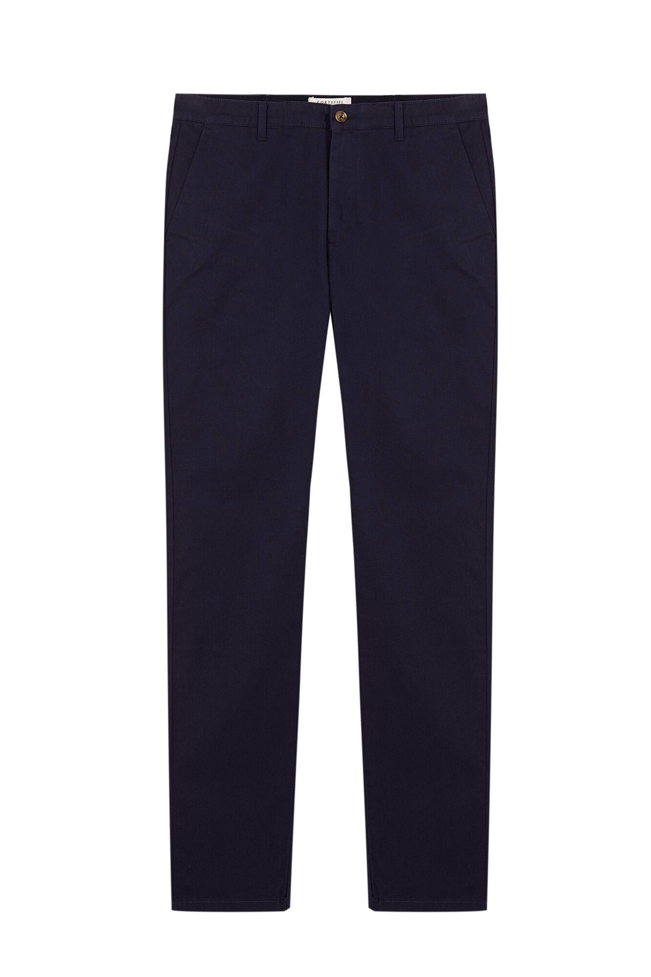 Calça chino estampada de corte slim