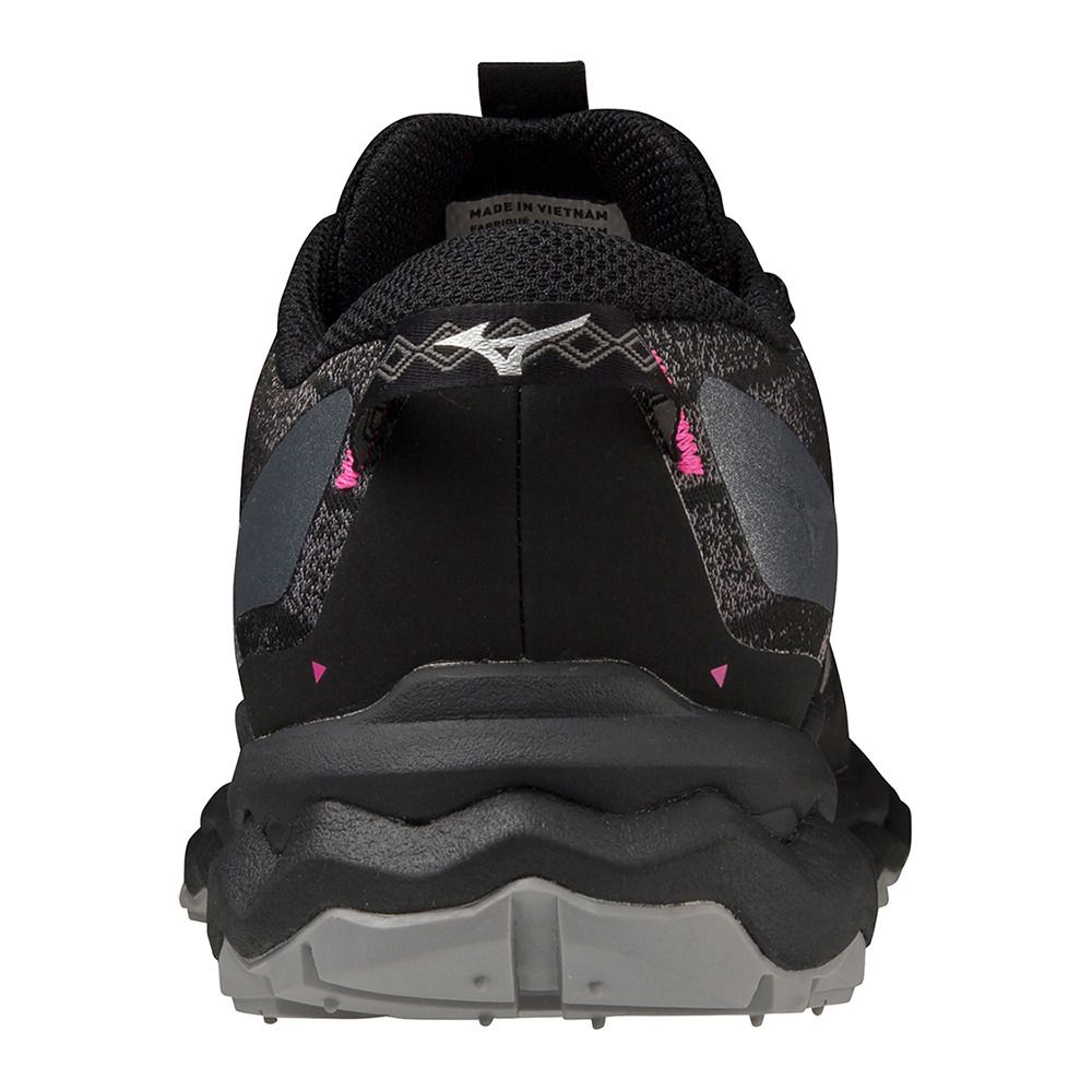 Mizuno WAVE DAICHI 7 GTX - Chaussures Trail Femme black/fuchsia fedora/quiet shade