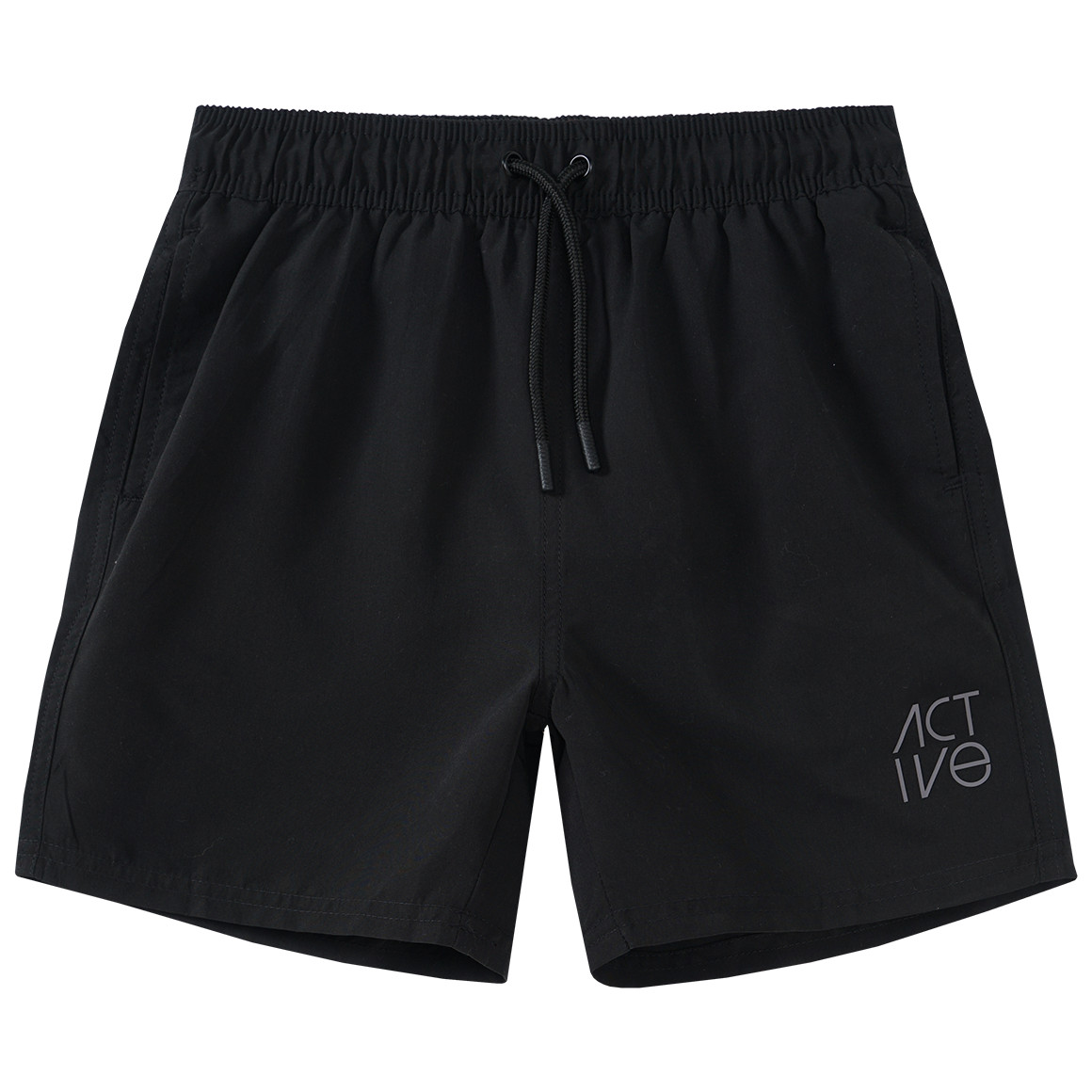 Beatwear Jungen Badeshorts mit Tunnelzug schwarz