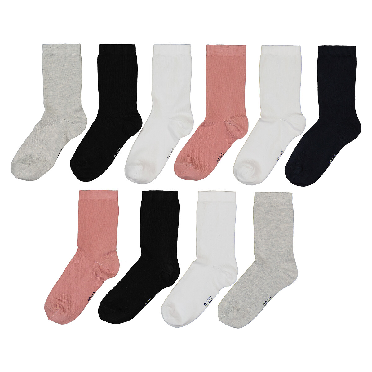 COLEÇÃO LA REDOUTE<br>Conjunto de 10 pares de meias