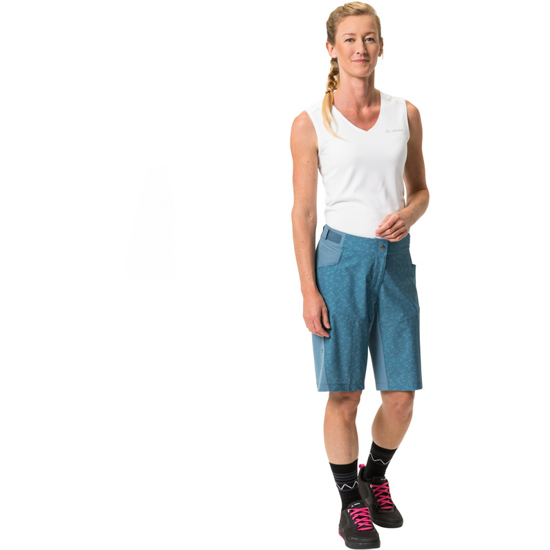 Vaude Damen Ledro Print Radhose kurz