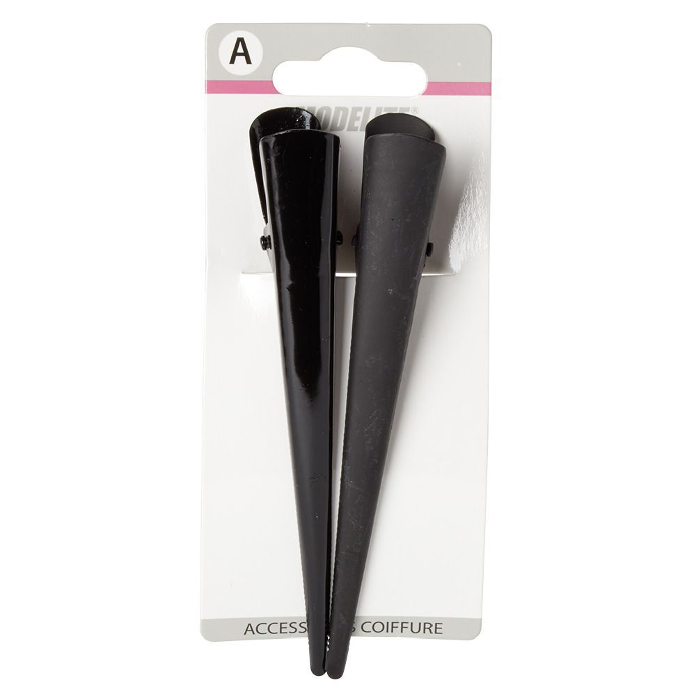 Pince Ibis métal noir brillant et mat L13 cm x2