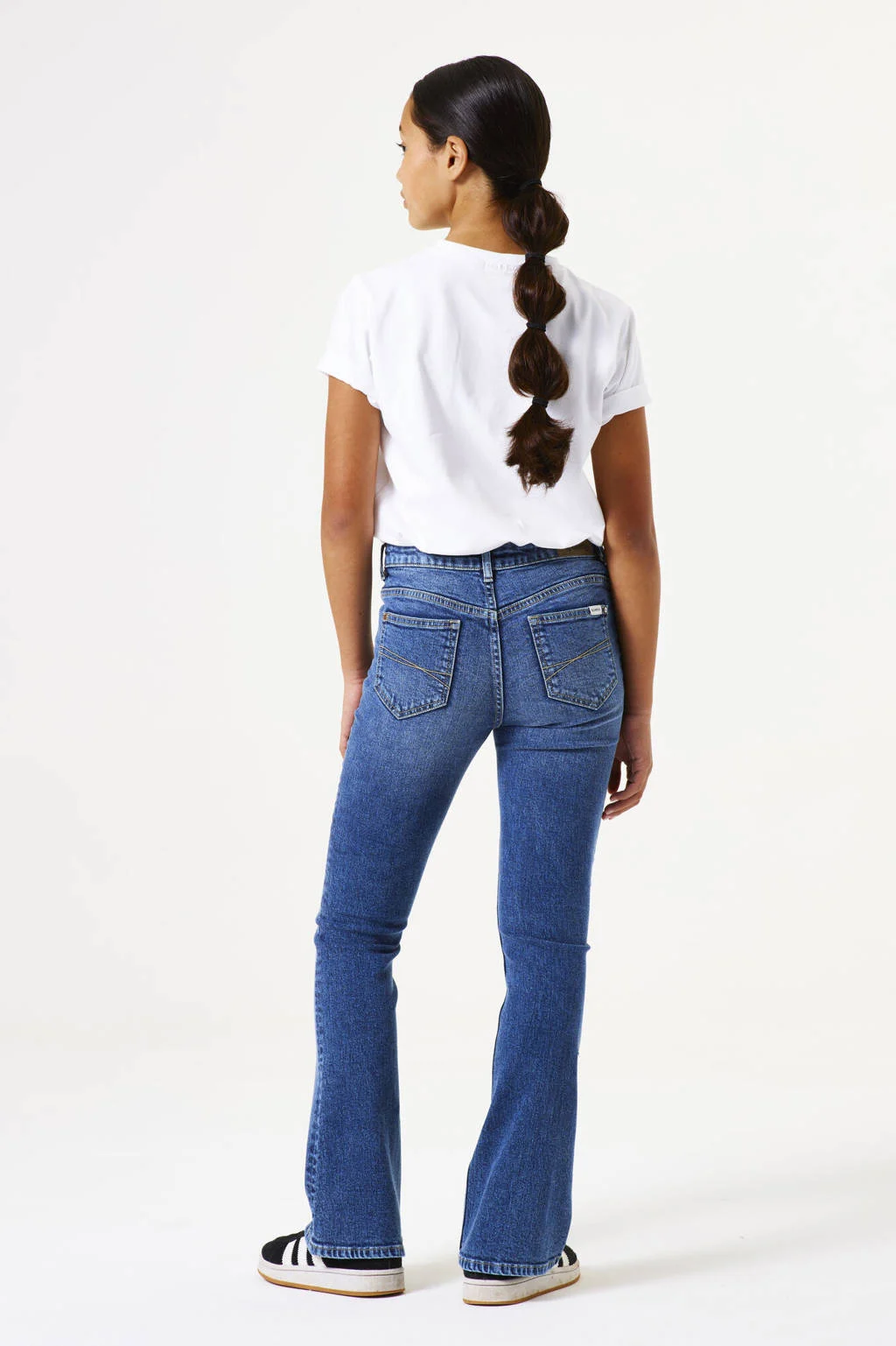 Garcia high waist flared jeans dark blue denim