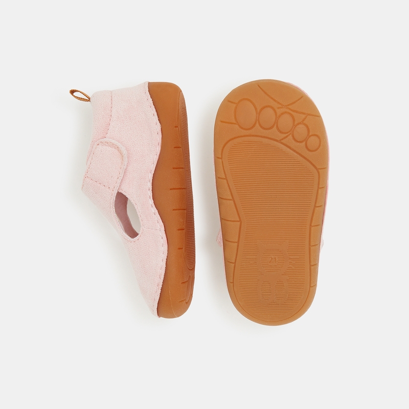 Chaussons parc roses bébé fille