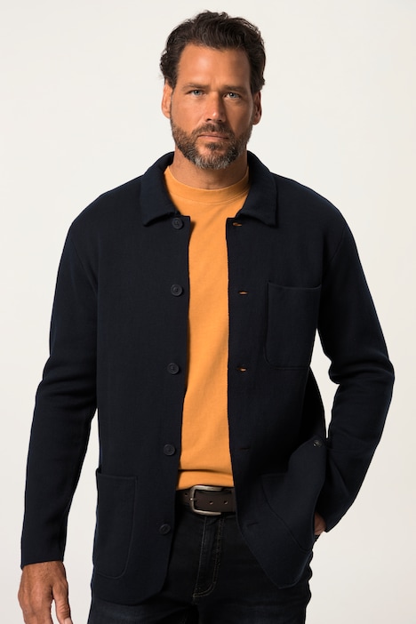 Strickjacke FLEXNAMIC®, Sakko-Optik, 3 Taschen