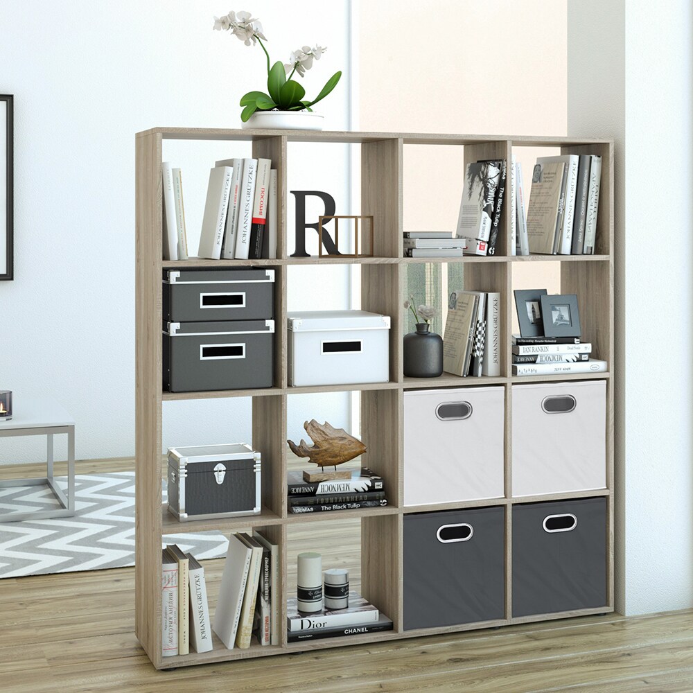 Vicco Raumteiler Bücherregal Standregal Aktenregal Regal 16Sonoma