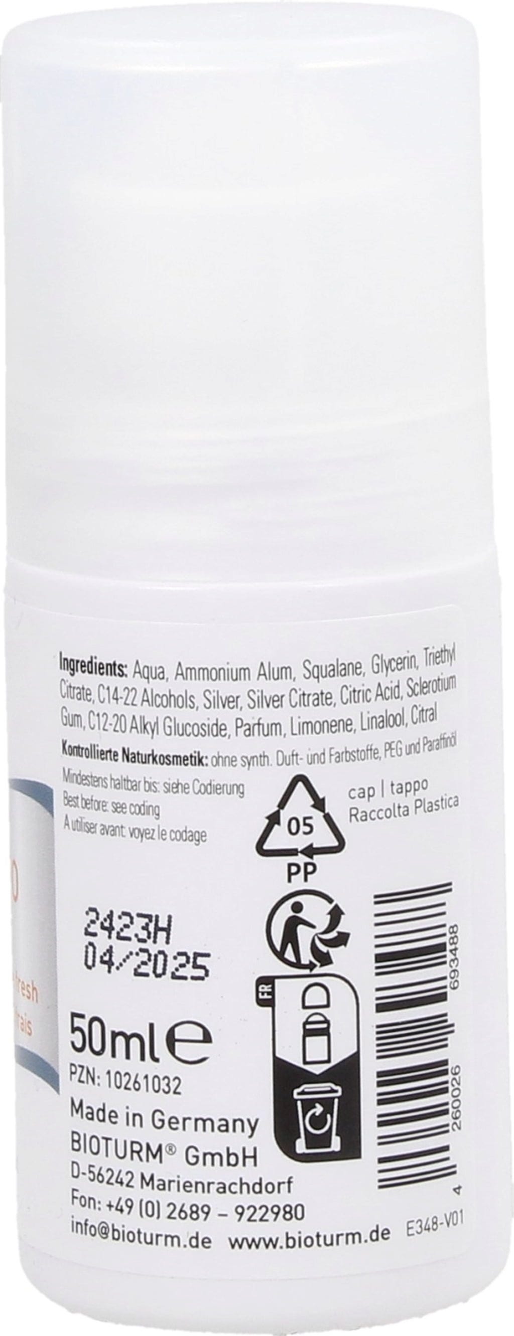 Bioturm  Silber-Deo INTENSIV frisch Nr.32, 50 ml