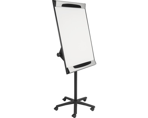 Mobiele flipchart zwart 116x81 cm