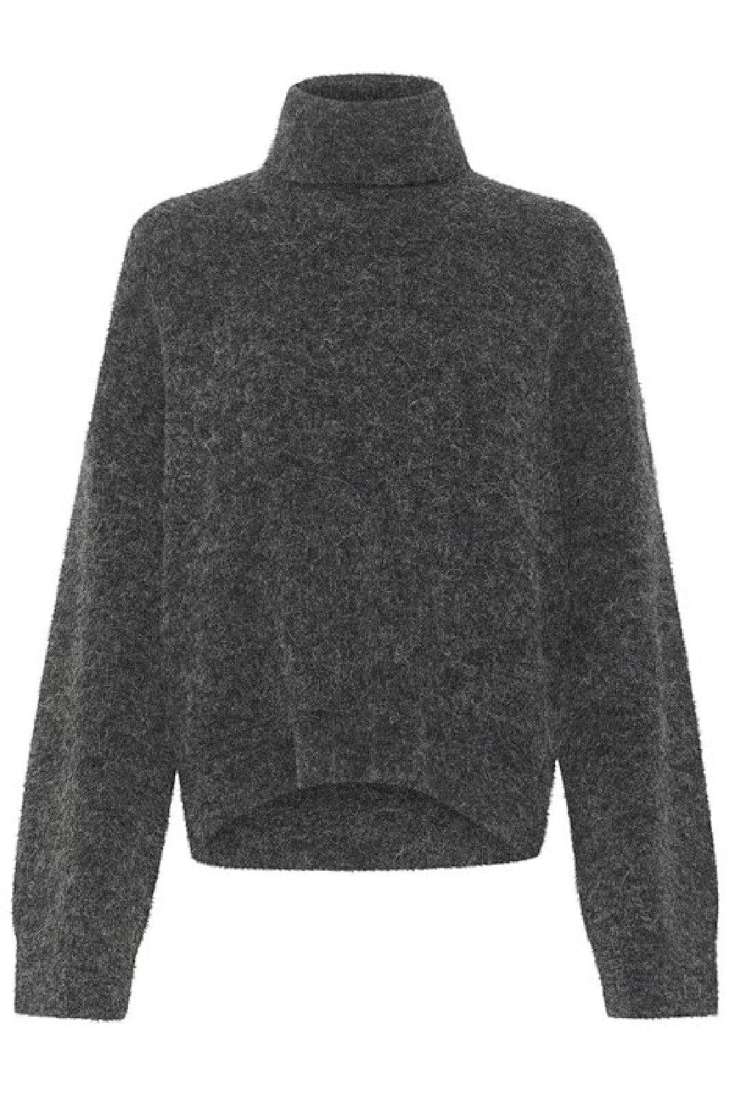 Gestuz Alphagz Rollneck 106286 charcoal melange
