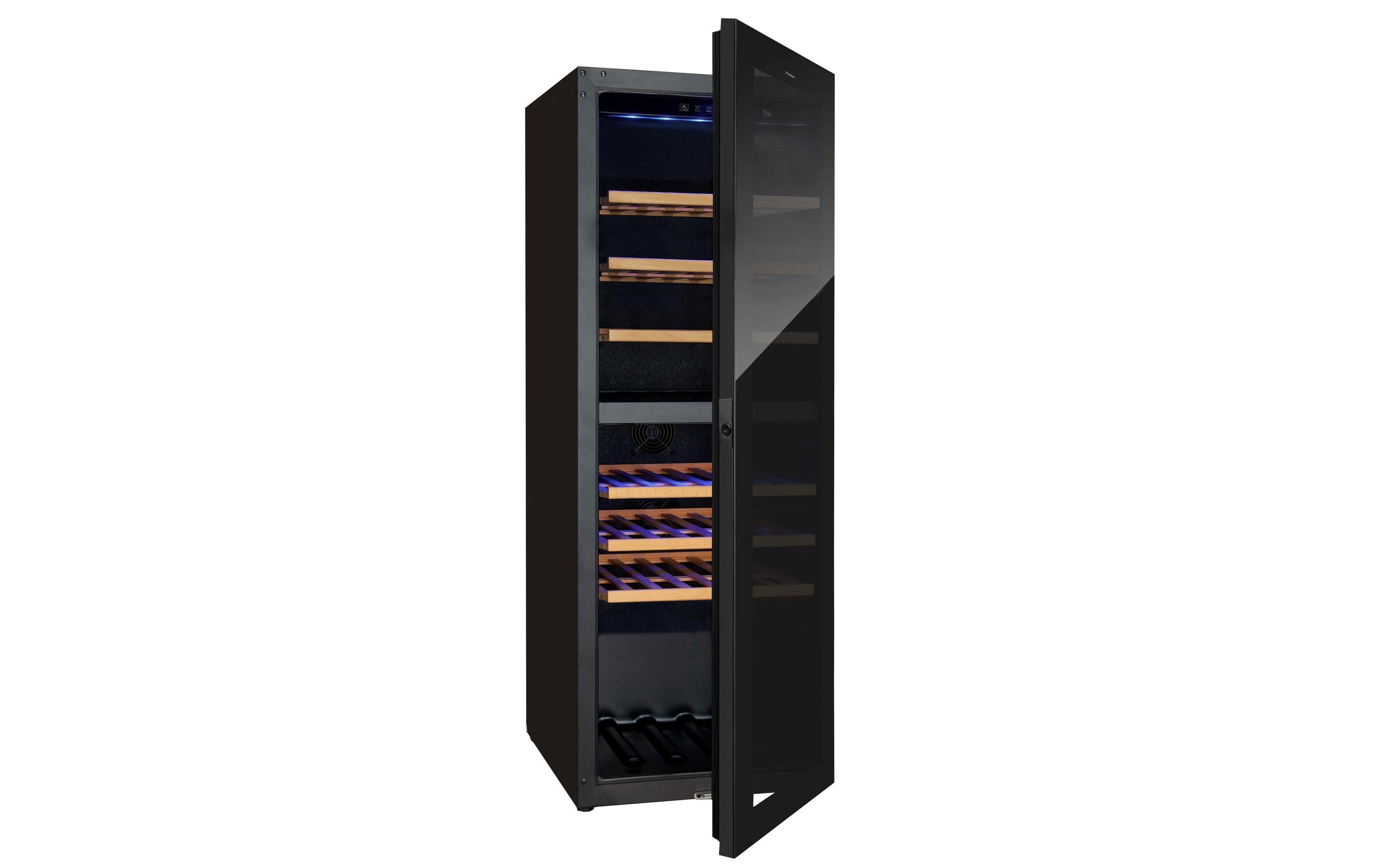 Weinklimaschrank 7744.6845 Schwarz, Rechts<br>Eleganter Weinklimaschrank mit Dual Zone und Touchdisplay