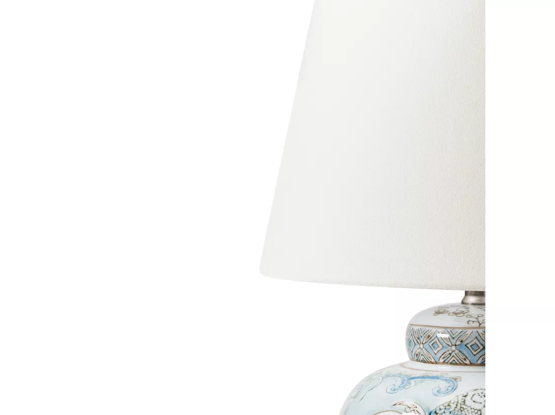 Lampe à poser JAMAPA Porcelaine Blanc