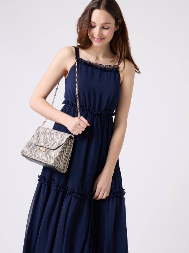 Robe longue à bretelles